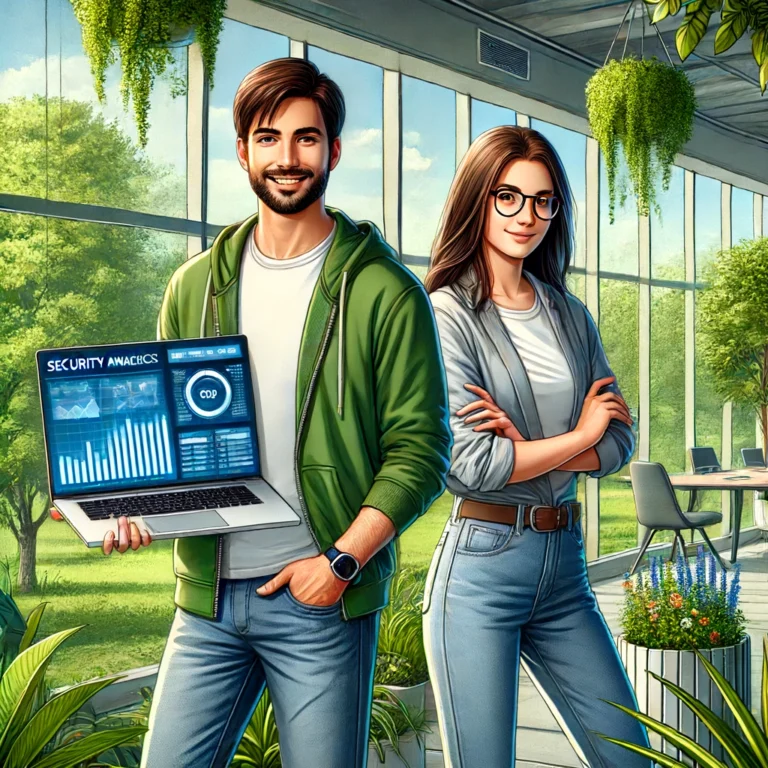 AI-generert bilde av IT-mennesker